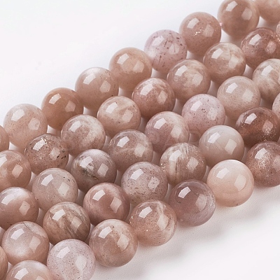 Natural Sunstone Beads Strands L-G-G099-12mm-14-1