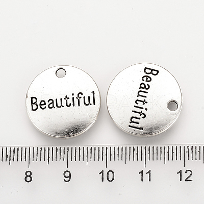 Tibetan Style Alloy Pendants X-TIBEP-Q078-16AS-RS-1