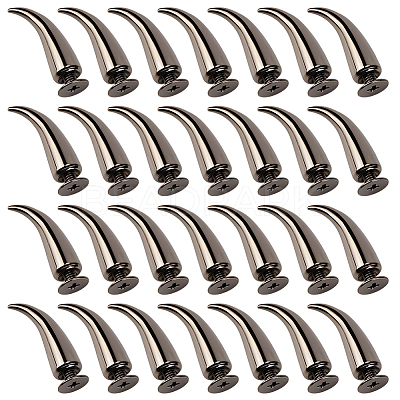 30Pcs Alloy Spikes Screwback Studs FIND-GF0009-56B-1