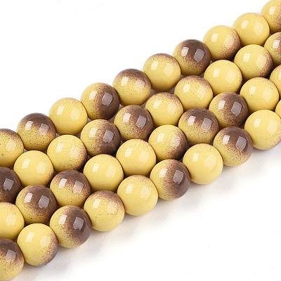 Baking Paint Glass Beads X1-DGLA-N012-10mm-09-1