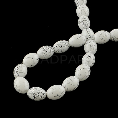 Baking Paint Drawbench Glass Bead Strands GLAD-S080-10x14-74-1