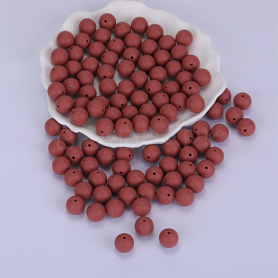 Round Silicone Focal Beads SI-JX0046A-79-1