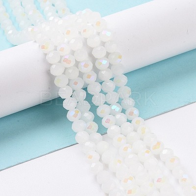Electroplate Glass Beads Strands EGLA-A034-J6mm-L08-1