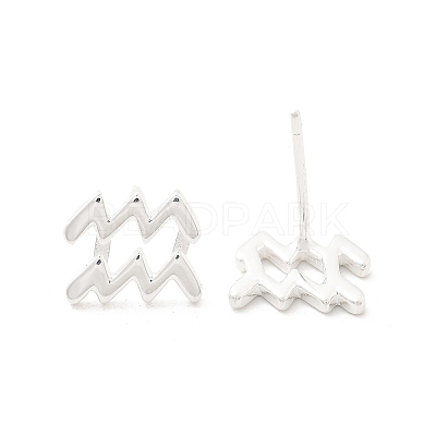 925 Sterling Silver Stud Earrings EJEW-K303-01S-11-1