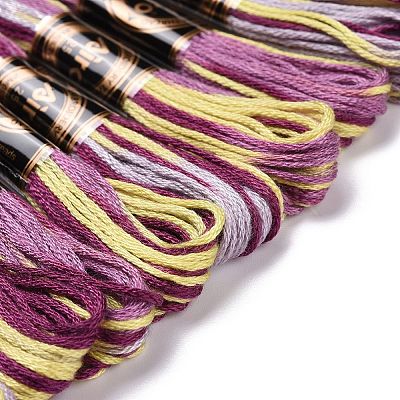 10 Skeins 6-Ply Polyester Embroidery Floss OCOR-K006-A76-1