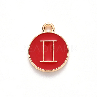 Alloy Enamel Pendants ENAM-S124-01B-07I-1