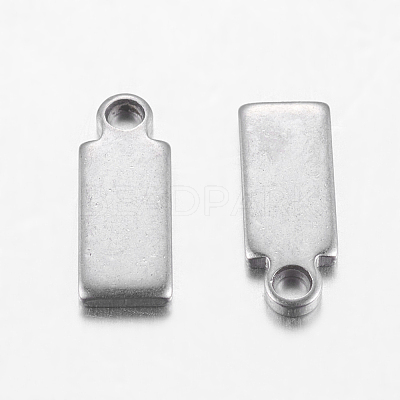 304 Stainless Steel Stamping Blank Tag Pendants X-STAS-Q074-1