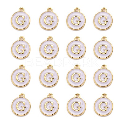 Golden Plated Alloy Charms X-ENAM-S118-01G-1