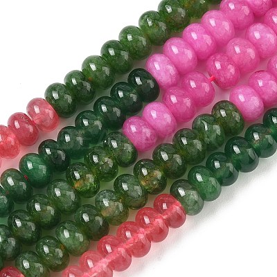 Gradient Color Natural White Jade Beads Strands G-NH0006-A04-01-1