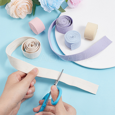 5Pcs 5 Colors Polyester Ribbons OCOR-BC0005-62-1