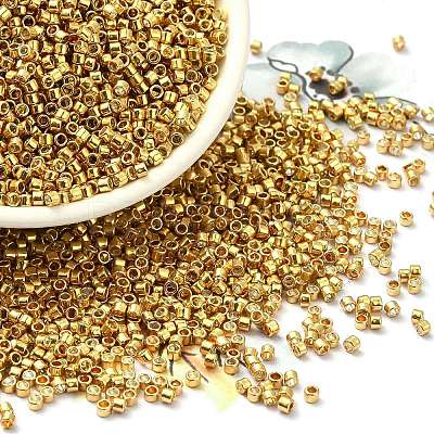 Electroplate Glass Seed Beads X-SEED-S042-01B-12-1