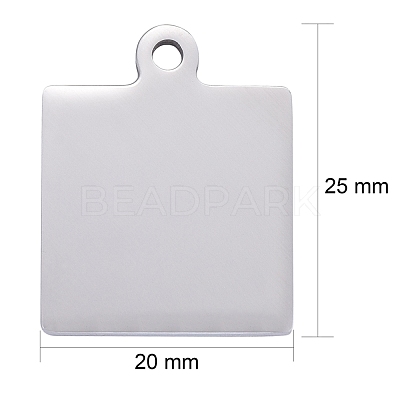 Tarnish Resistant 304 Stainless Steel Pendants STAS-I140-23A-S-1