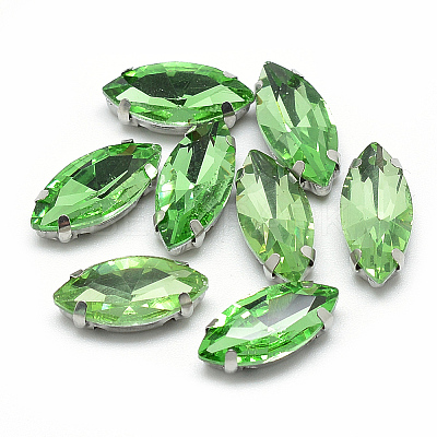 Sew on Rhinestone RGLA-T034-7x15mm-19-1