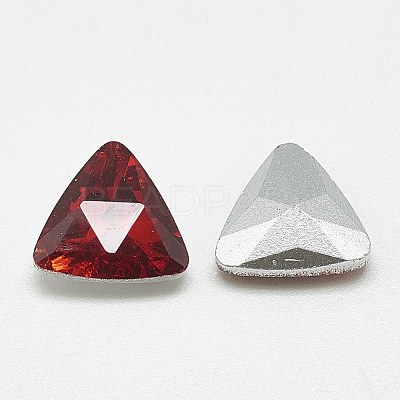 Pointed Back Glass Rhinestone Cabochons RGLA-T087-14mm-07-1