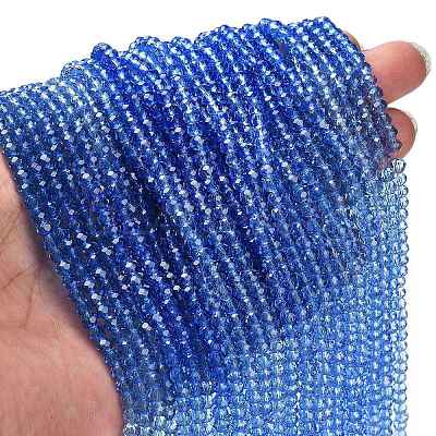 Transparent Painted Glass Beads Strands LS-DGLA-A034-T3mm-A01-1
