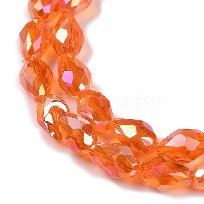 Transparent Electroplate Glass Beads Strands LS-EGLA-N013-T6mm-B09-1