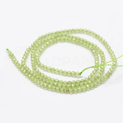 Natural Olive Quartz Beads Strands G-K185-17-1