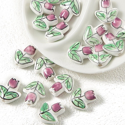 Handmade Porcelain Glazed Beads PW-WGF0CC5-M-1