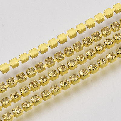 Electrophoresis Iron Rhinestone Strass Chains CHC-Q009-SS6.5-B09-1