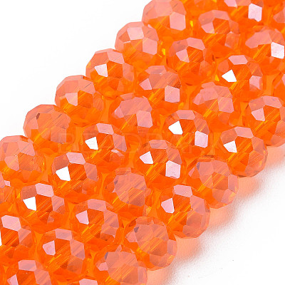 Electroplate Glass Beads Strands EGLA-A034-T2mm-A07-1