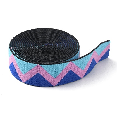 Nylon Jacquard Ribbons OCOR-WH0058-54C-1