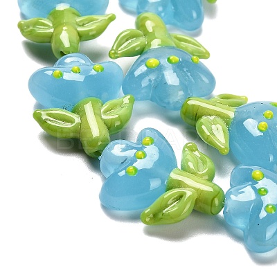 Handmade Lampwork Beads Strands LAMP-A005-03B-1