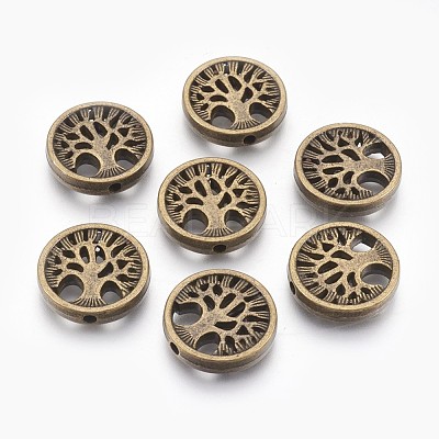 Tibetan Style Alloy Beads TIBEB-Q067-26AB-NR-1