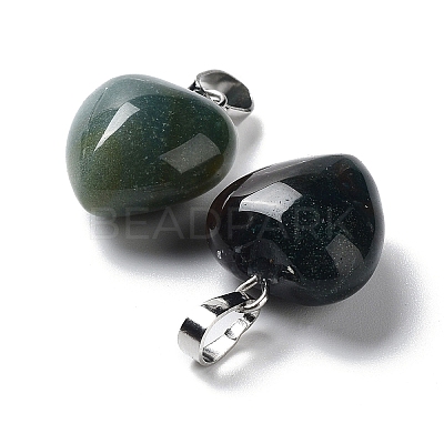 Natural Moss Agate Pendants G-I311-A08-1