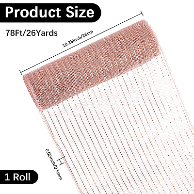 PP Christmas Poly Mesh Ribbon Rolls for DIY Christmas Projects Wreaths Party Decorations Packaging Crafts AJEW-WH20006-134B-1