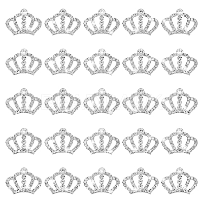 25Pcs Alloy Rhinestone Cabochons FIND-GA0007-48A-1