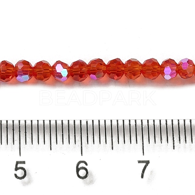 Electroplate Transparent Glass Beads Strands EGLA-A035-T3mm-L01-1