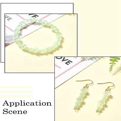Electroplate Glass Beads Strands EGLA-YW0003-18C-1