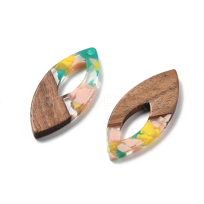 Resin and Walnut Pendants FIND-R051-12E-1
