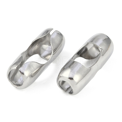 Non-Tarnish 304 Stainless Steel Ball Chain Connectors STAS-Z084-02P-1