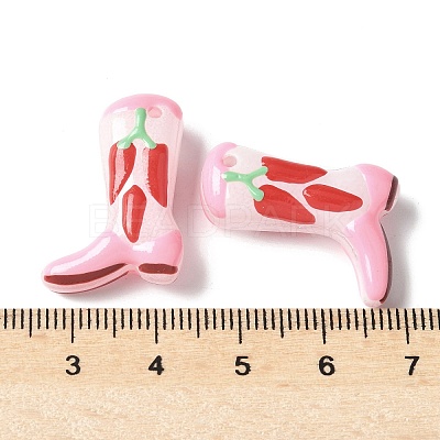 Painted Glass Beads Enamel Beads X1-BLOW-D300-01H-1