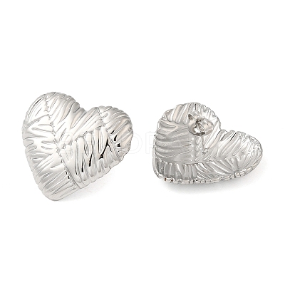 Non-Tarnish 304 Stainless Steel Stud Earrings LS-EJEW-G364-21P-1