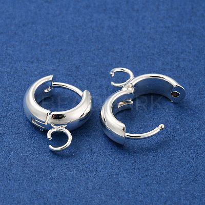 201 Stainless Steel Huggie Hoop Earring Findings STAS-P283-01U-S-1