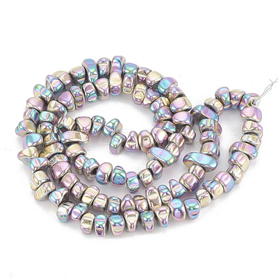 Electroplate Non-magnetic Synthetic Hematite Beads Strands G-T061-102Q-1