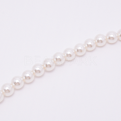 White Acrylic Round Beads Bag Handles FIND-TAC0006-23B-01-1