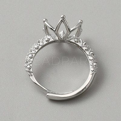 Adjustable Brass Ring Findings KK-WH0062-40P-1