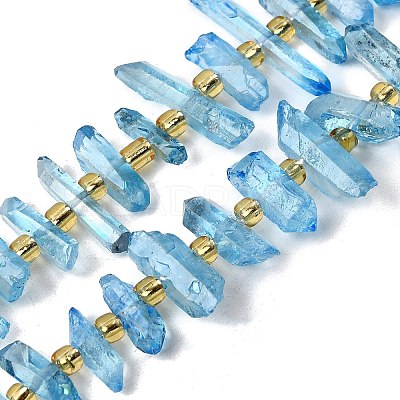 Natural Quartz Crystal Beads Strands G-F800-C16-1
