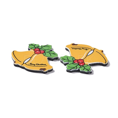 Christmas Style Printed Acrylic Cabochons LS-MACR-O045-01E-1