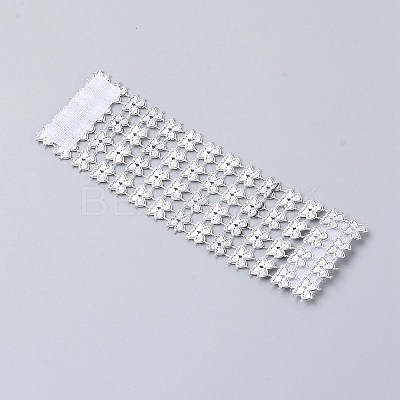 Plastic Rhinestone with Polyester Napkin Holder Adornment AJEW-WH0183-13A-1