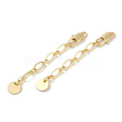Brass Ends with Chains KK-P283-34G-1