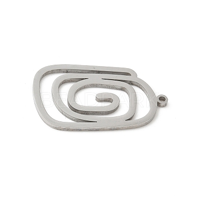 304 Stainless Steel Pendants STAS-G355-08B-P-1