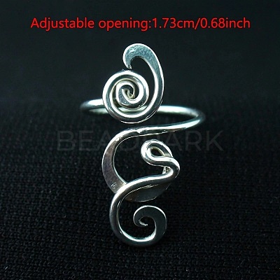 Boho Adjustable Brass Twisted Wire Wrapped Long Toe Rings FS-WGE7B88-01-1