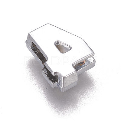 Alloy Rhinestone Slide Charms PALLOY-WH0065-28D-1