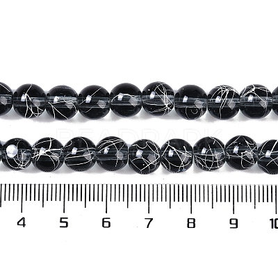 Drawbench Transparent Glass Beads Strands GLAD-Q012-8mm-14-1