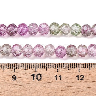 Transparent Glass Beads Strands X-GLAA-T023-6mm-A16-1
