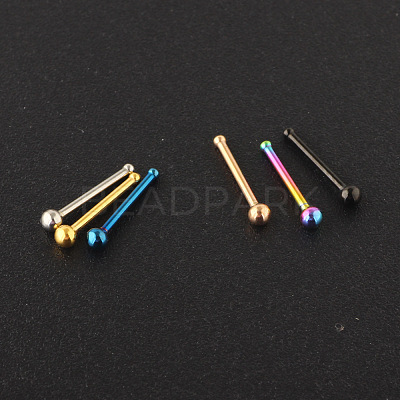 304 Stainless Steel Round Ball Nose Bone Rings WG2C4E4-06-1